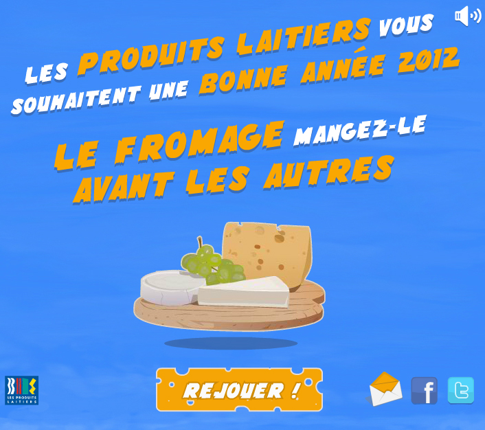 creationcréation jeu publicitaire >> produits laitiers