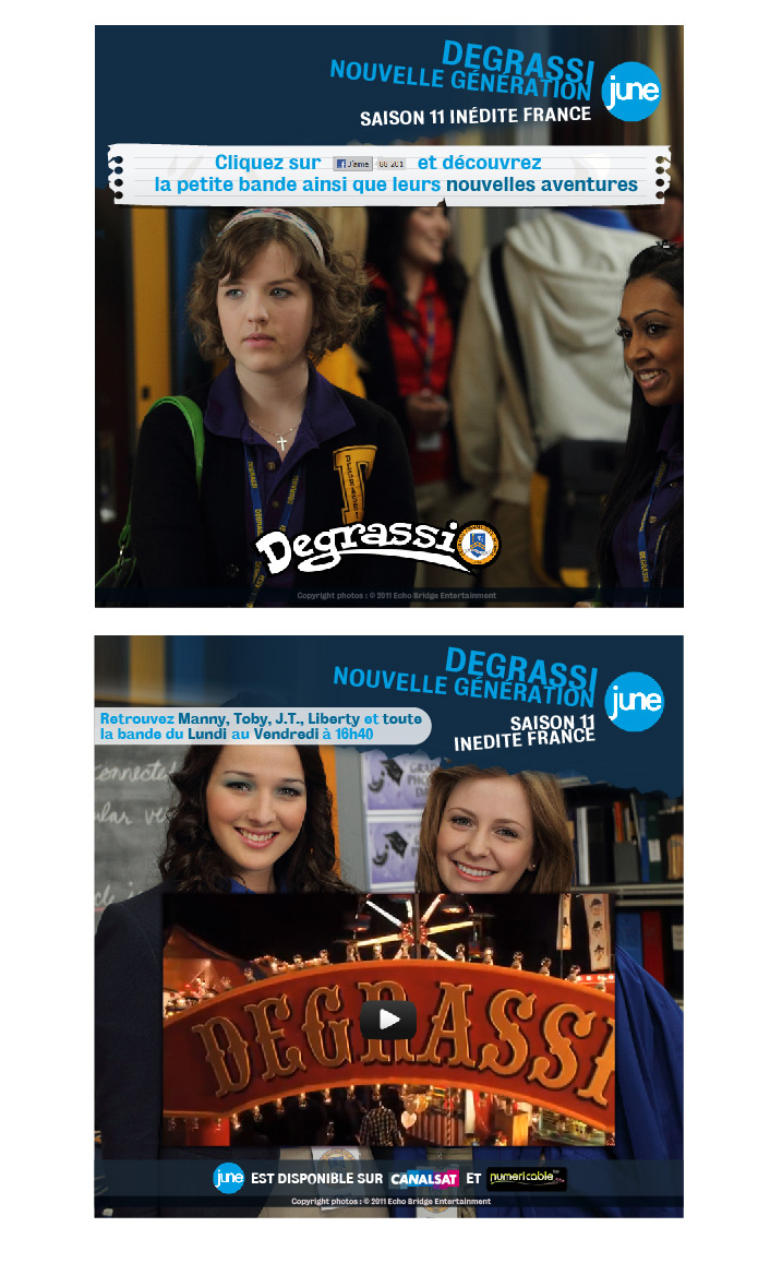 creation Fangate page facebook >> Degrassi