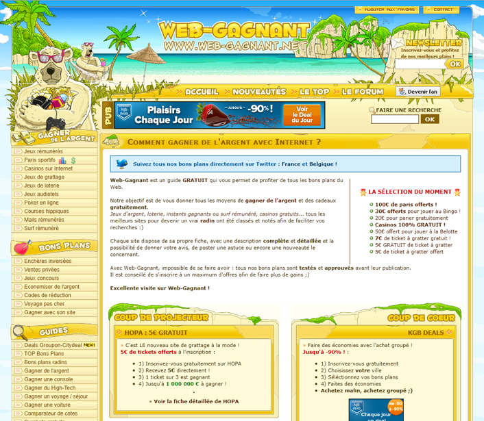 creation Création annuaire de jeux >> web gagnant