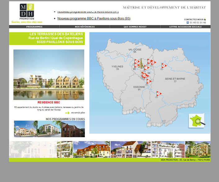 creation Création site vitrine agence immobilier >> MDH